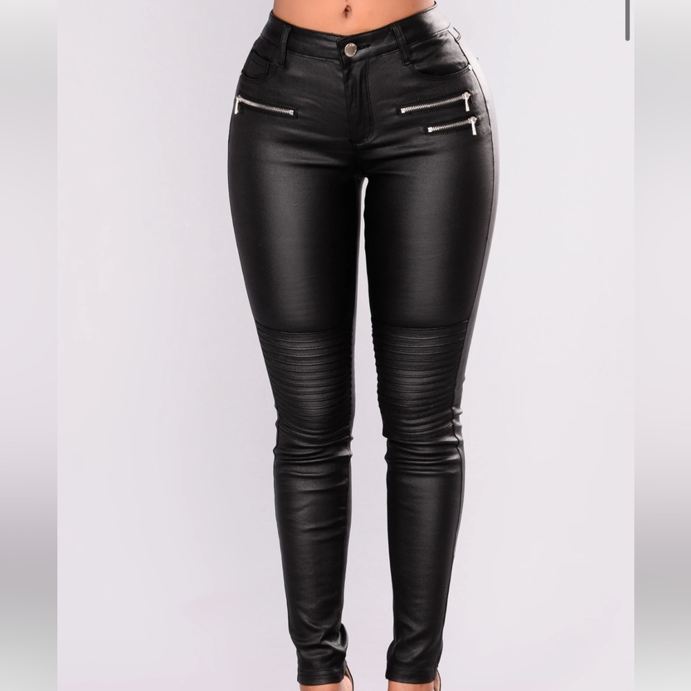 Moto Leather Pants